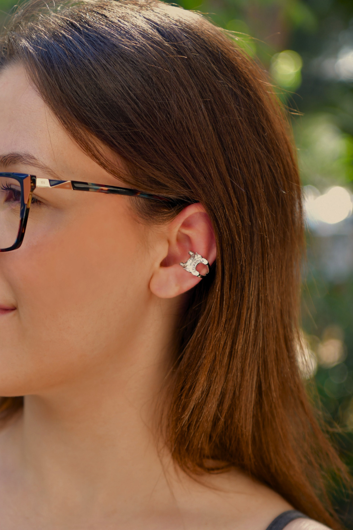Baget Taşlı Hilal Model/At Nalı Earcuff