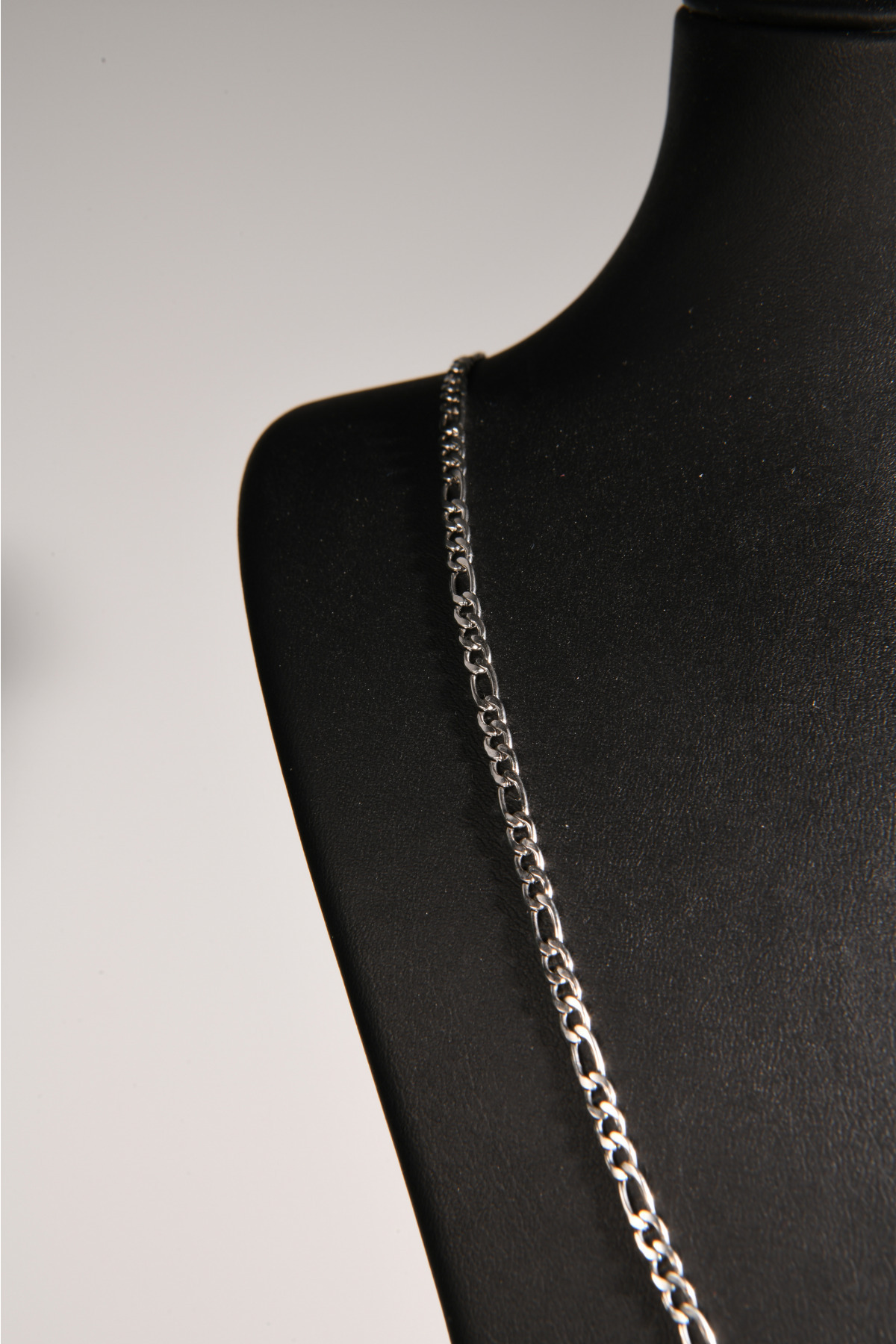 3'e 1 Figaro Model Erkek Çelik Zincir Kolye 3 Mm