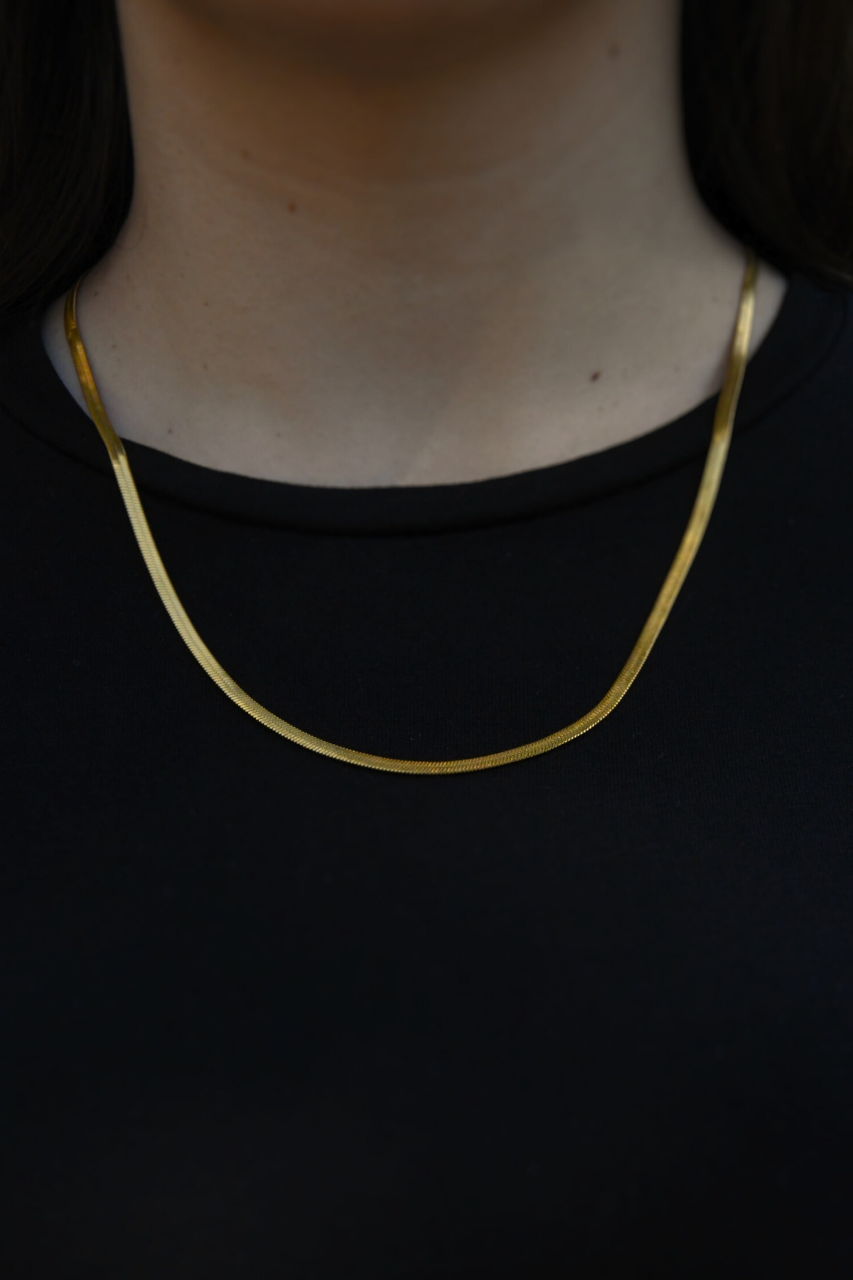 İtalyan Ezme Model Unisex Çelik Zincir Kolye 4 Mm