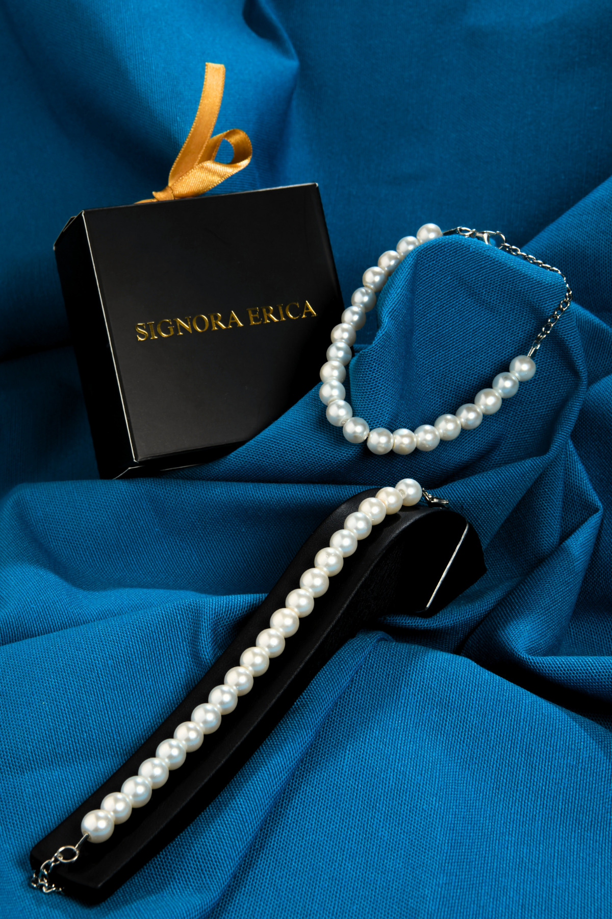 İnci Taşlı Unisex Bileklik 8mm