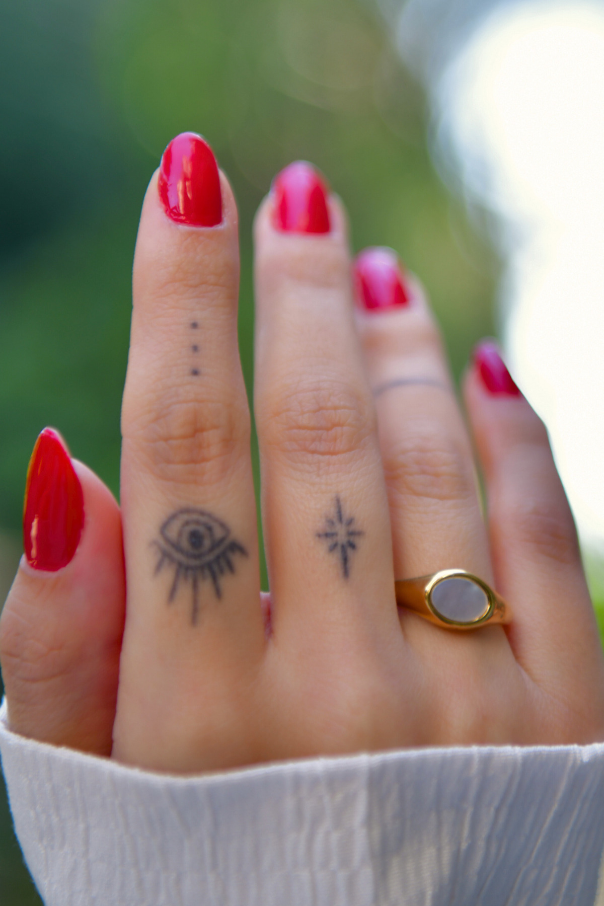 Ortası Oval Doğal Taşlı Ayarlanabilir Çelik Yüzük