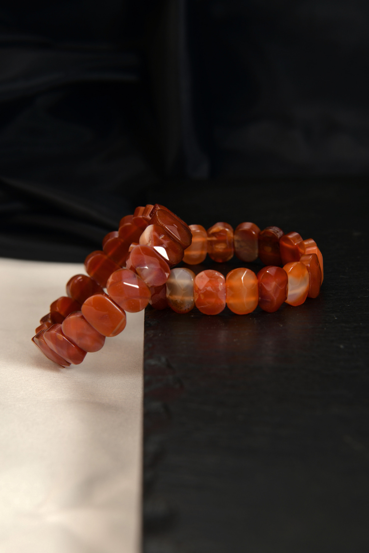 Akik Özel Kesim Doğal Taş Unisex Bileklik