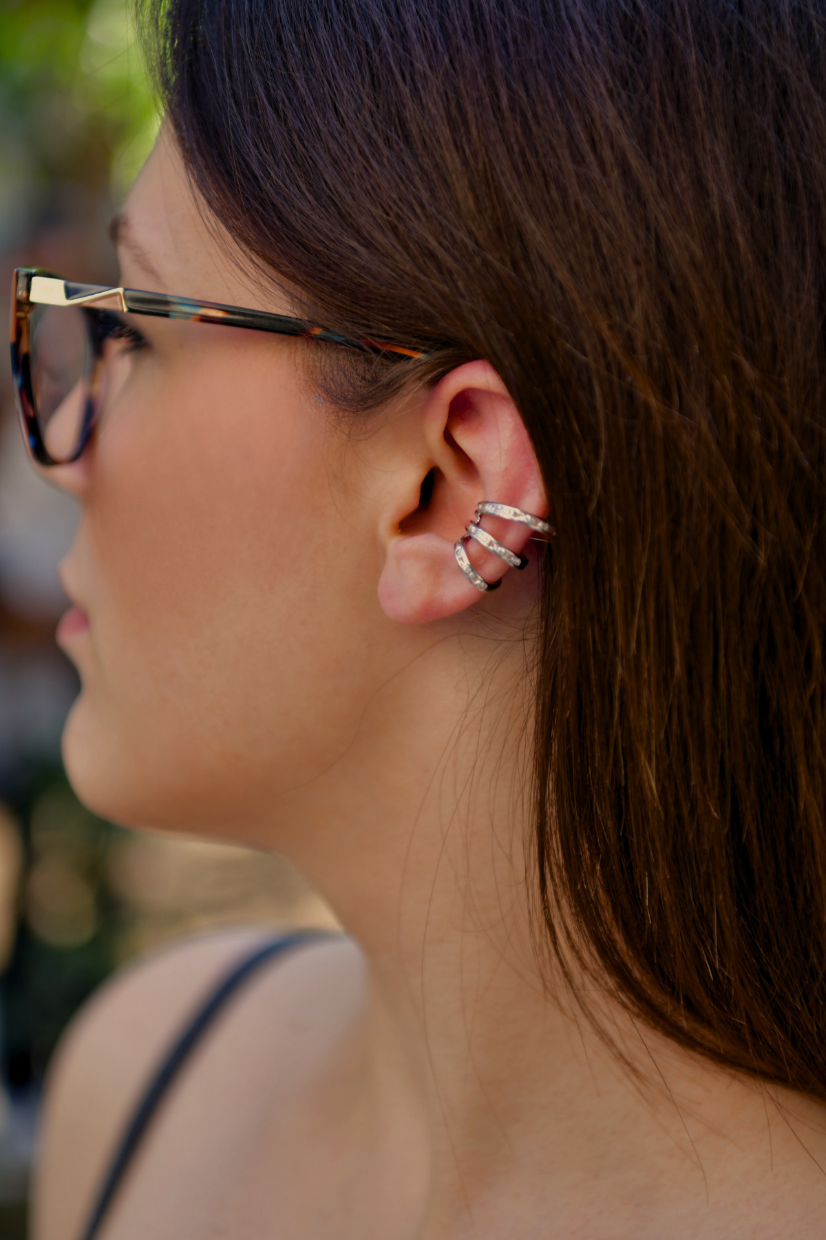 3 Sıralı Taşlı Earcuff