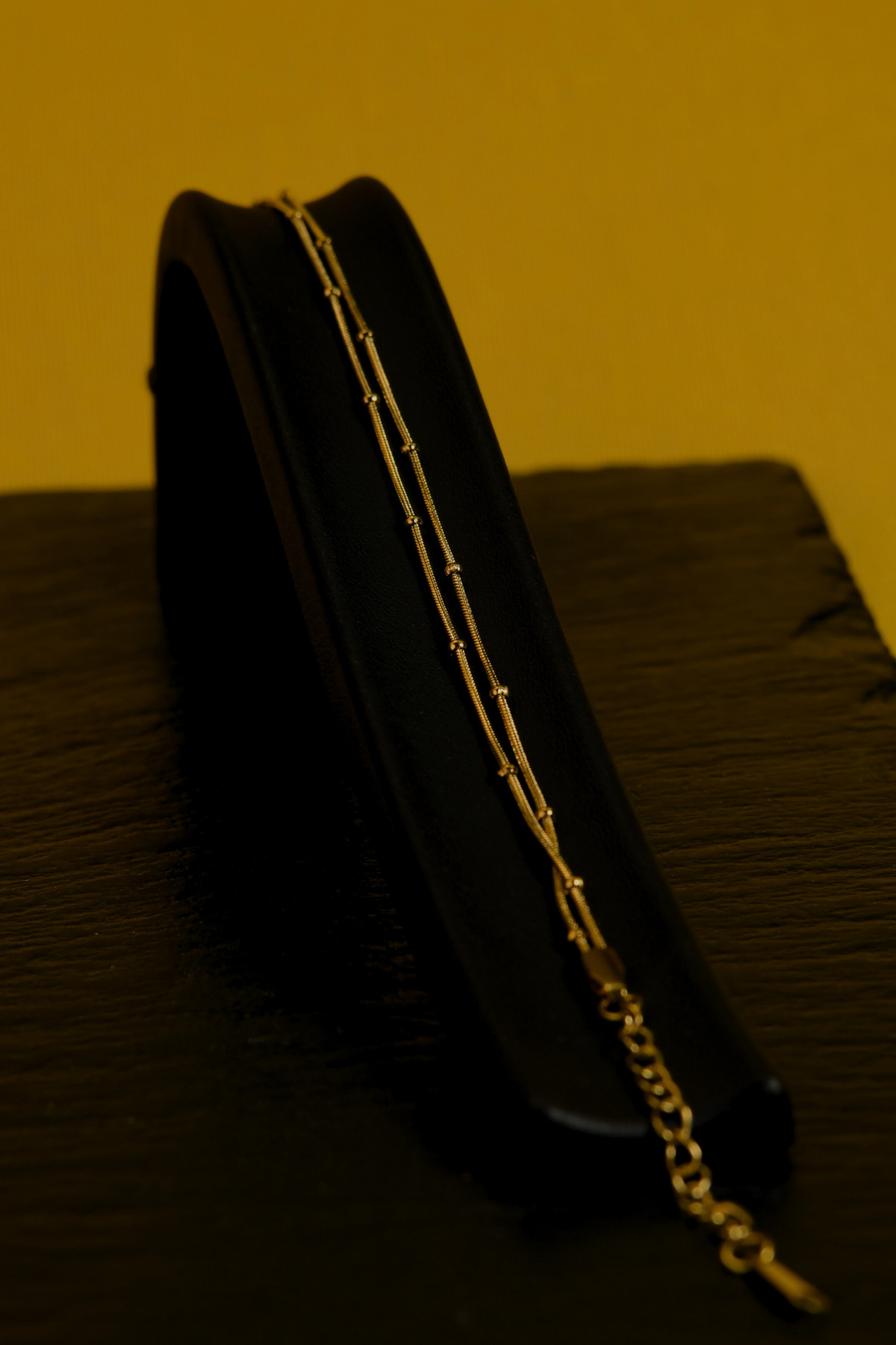 Çift Sıra Dorika Model Kadın Çelik Bileklik