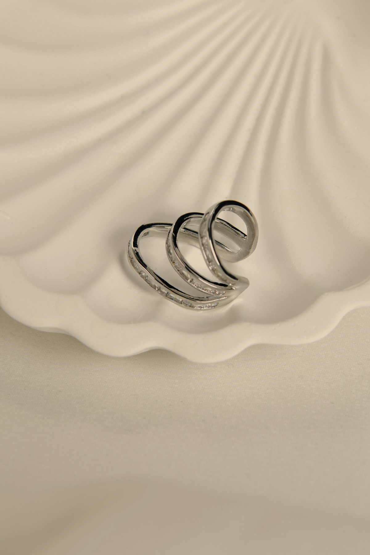 3 Sıralı Taşlı Earcuff