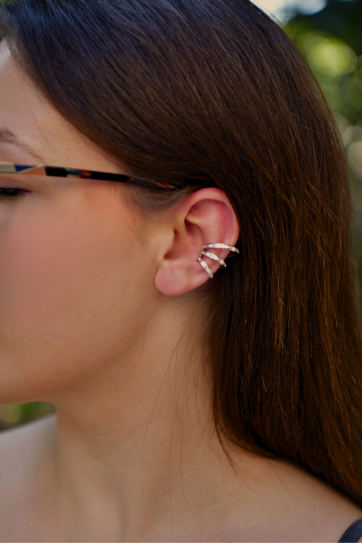 3 Sıralı Taşlı Earcuff