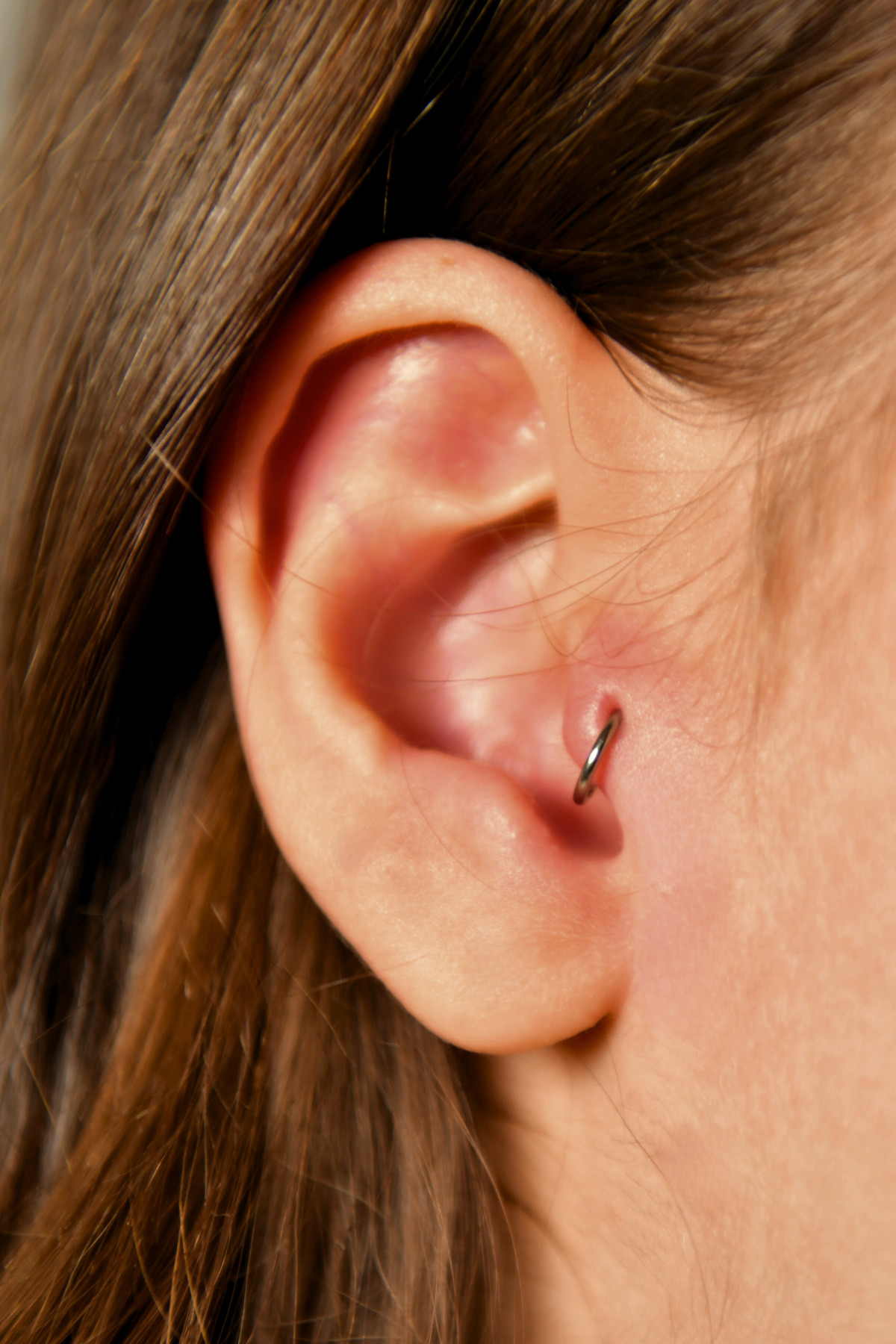 Gizli Kilit Yuvarlak Halka Piercing