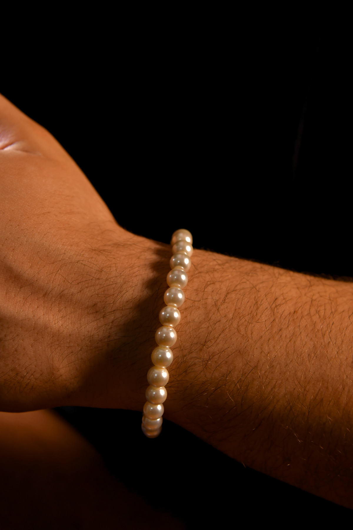 İnci Taşlı Unisex Bileklik 8mm