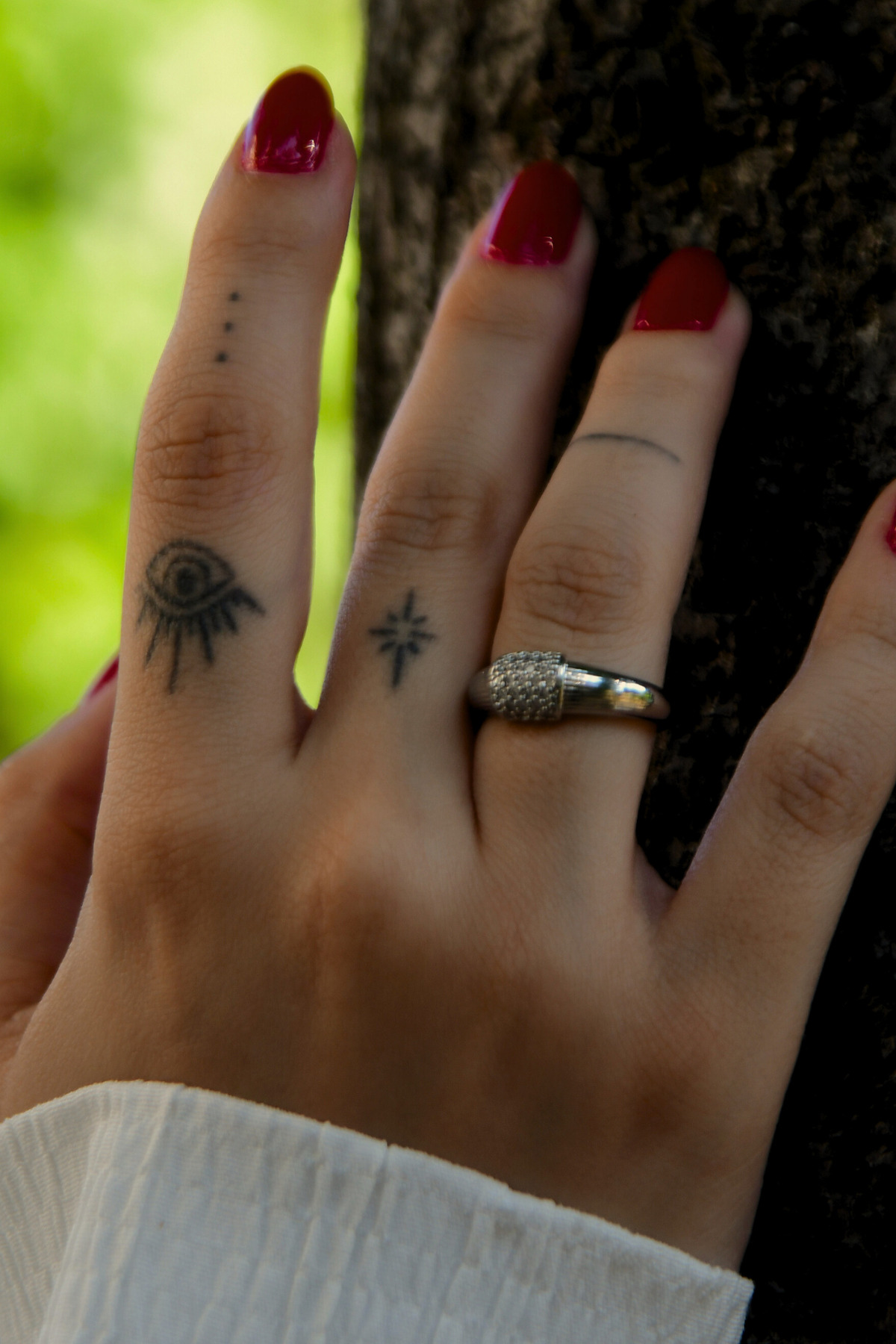 Üzeri Çok Taşlı/Işıltılı Ayarlanablilir Yüzük Çelik Görünümlü Xp