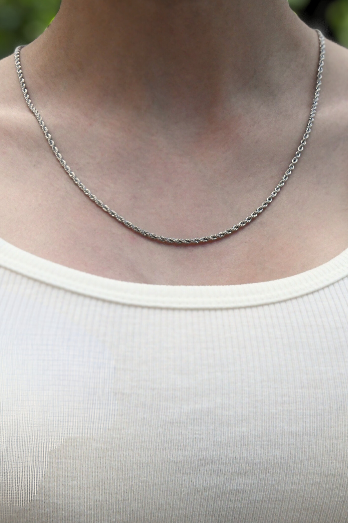Burgu Model Unisex Çelik Zincir Kolye 2 Mm