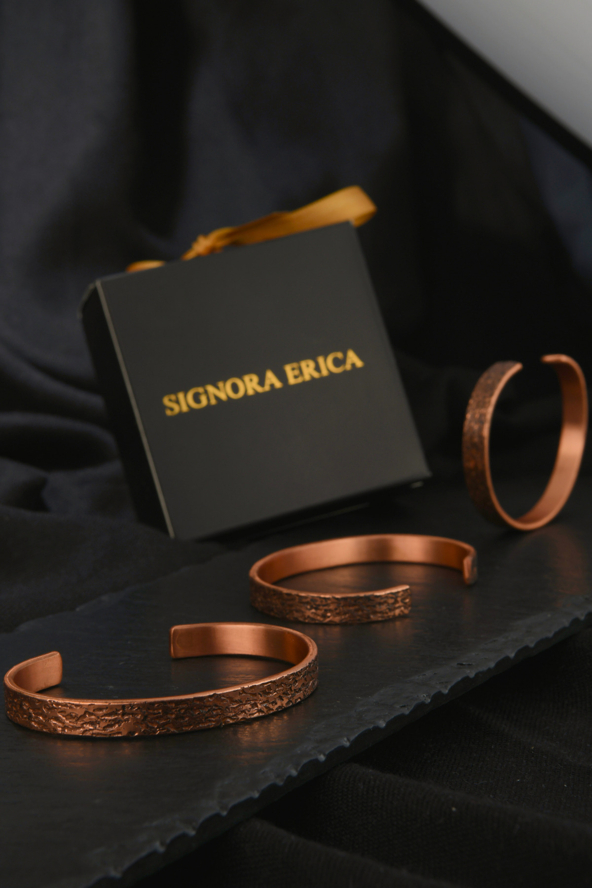 Ceviz Model Bakır Bileklik