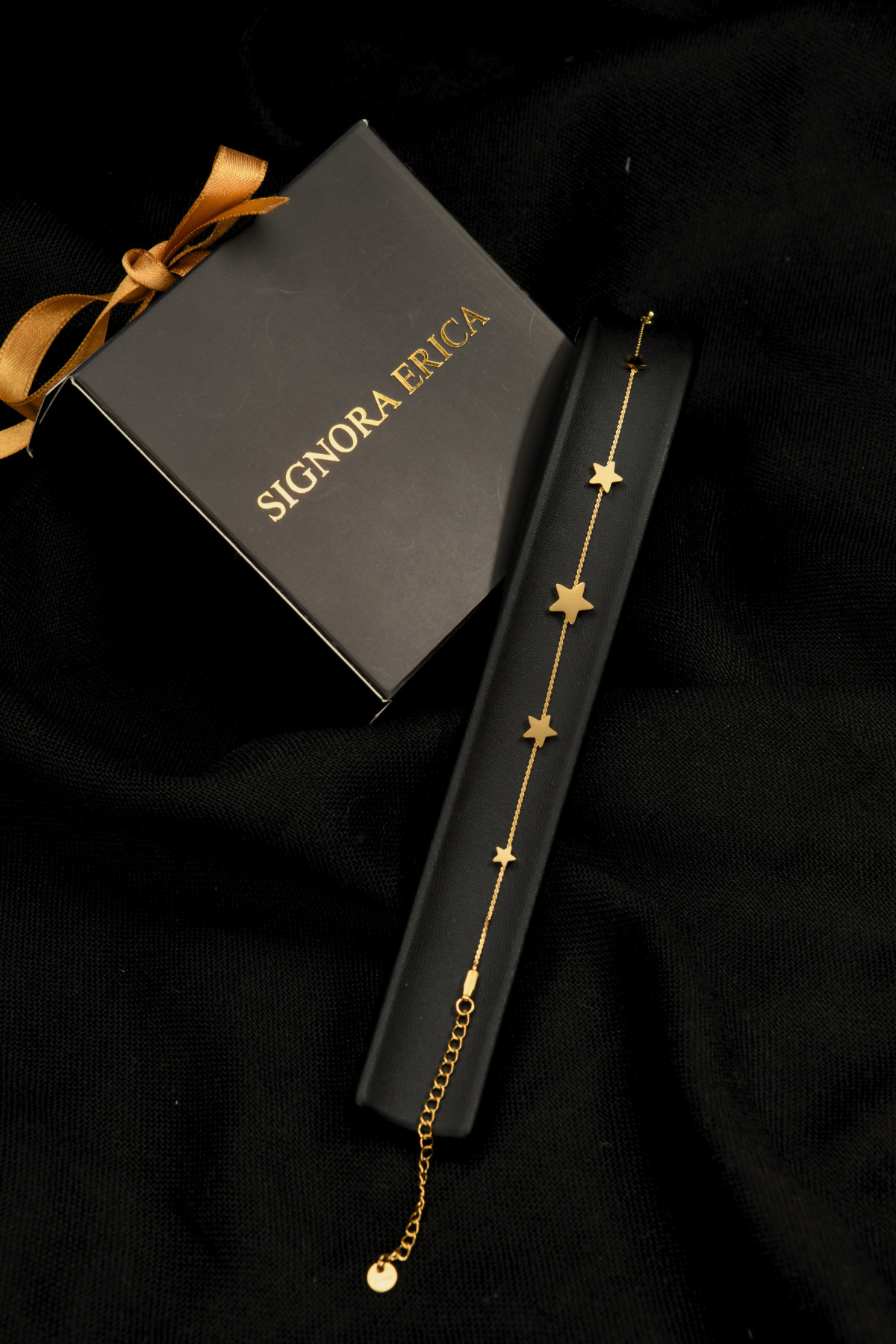 Küçük Orta Büyük Sıralı Yıldız Zirkon Taş Model Kadın Çelik Bileklik