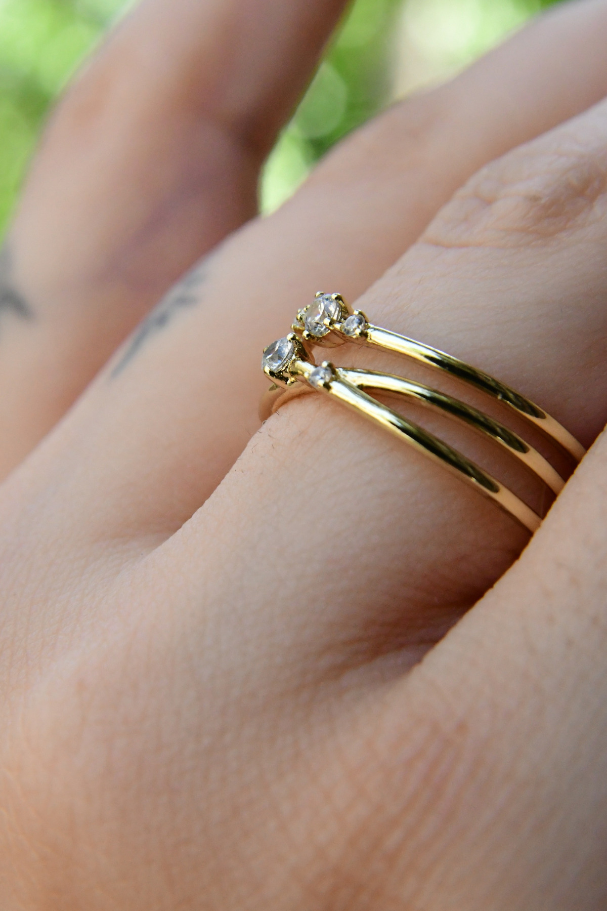 Üzeri Sonsuzluk Figürlü Taşlı Ayarlanabilir Çelik Görünümlü Xp Yüzük