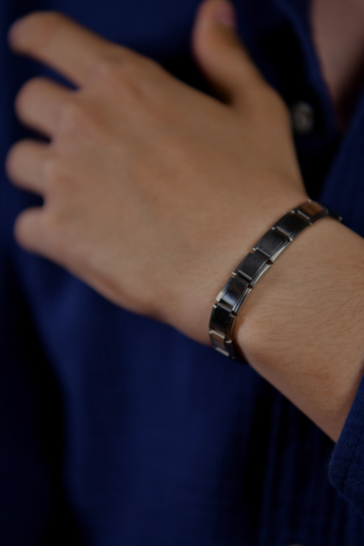 İtalyan Çelik Unisex Bileklik 8mm