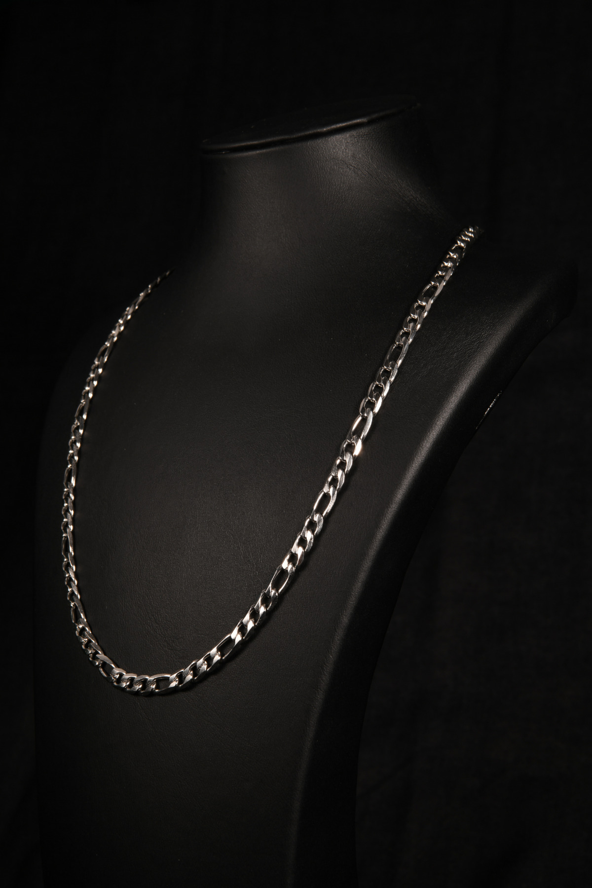 3'e 1 Figaro Model Erkek Çelik Zincir Kolye 5 Mm