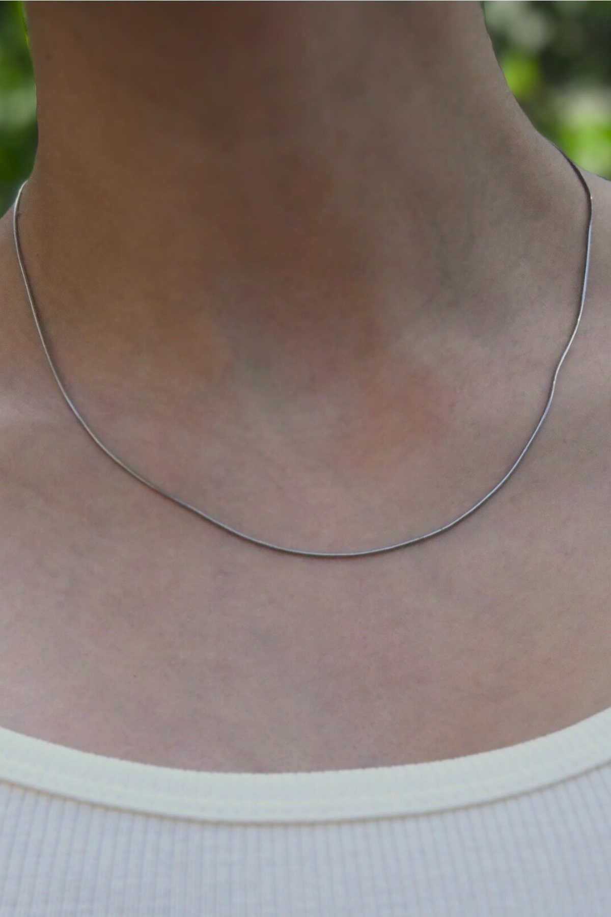 Yılan Model Unisex Çelik Zincir Kolye 1 Mm