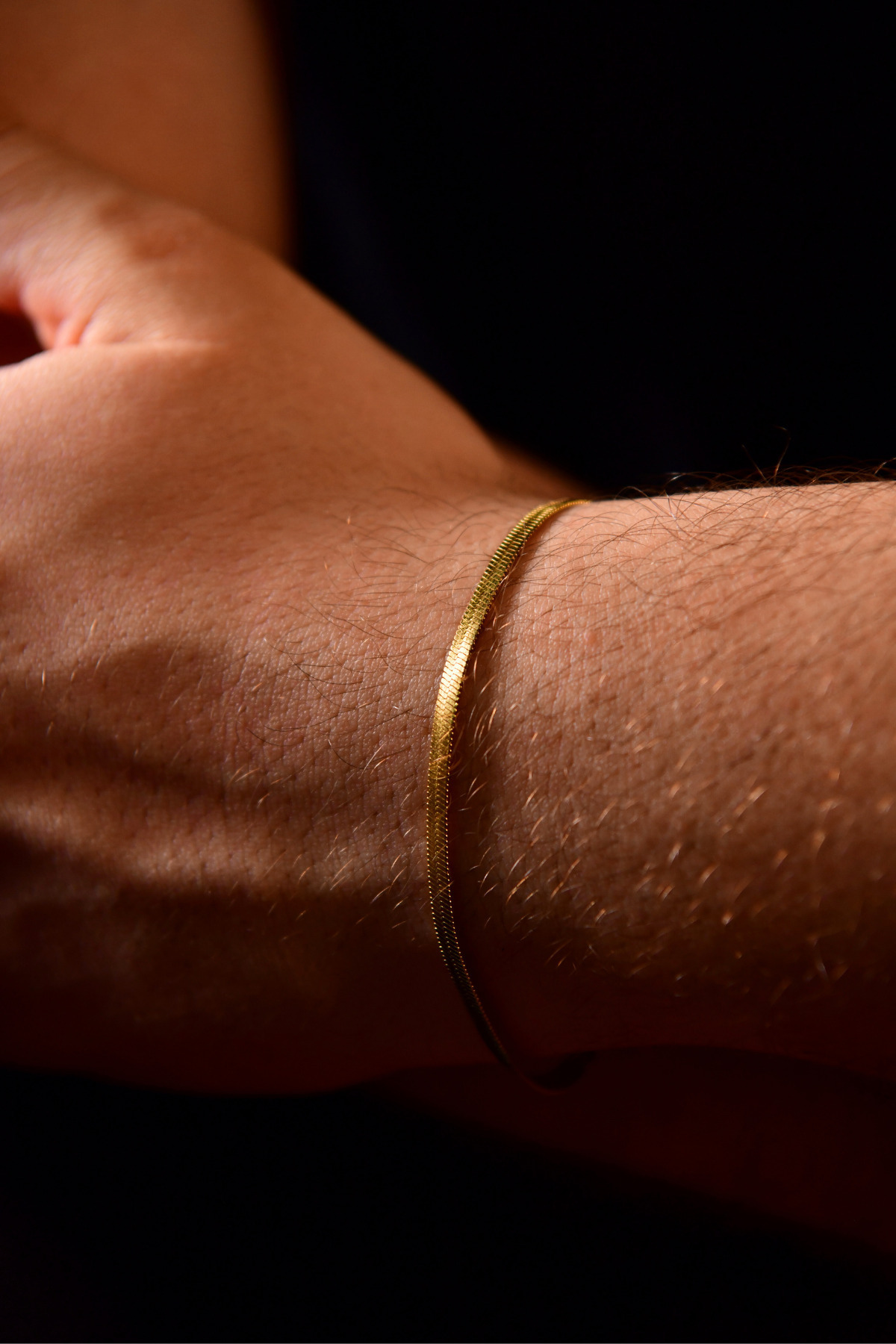 İtalyan Ezme Model Unisex Çelik Zincir Bileklik 3 Mm