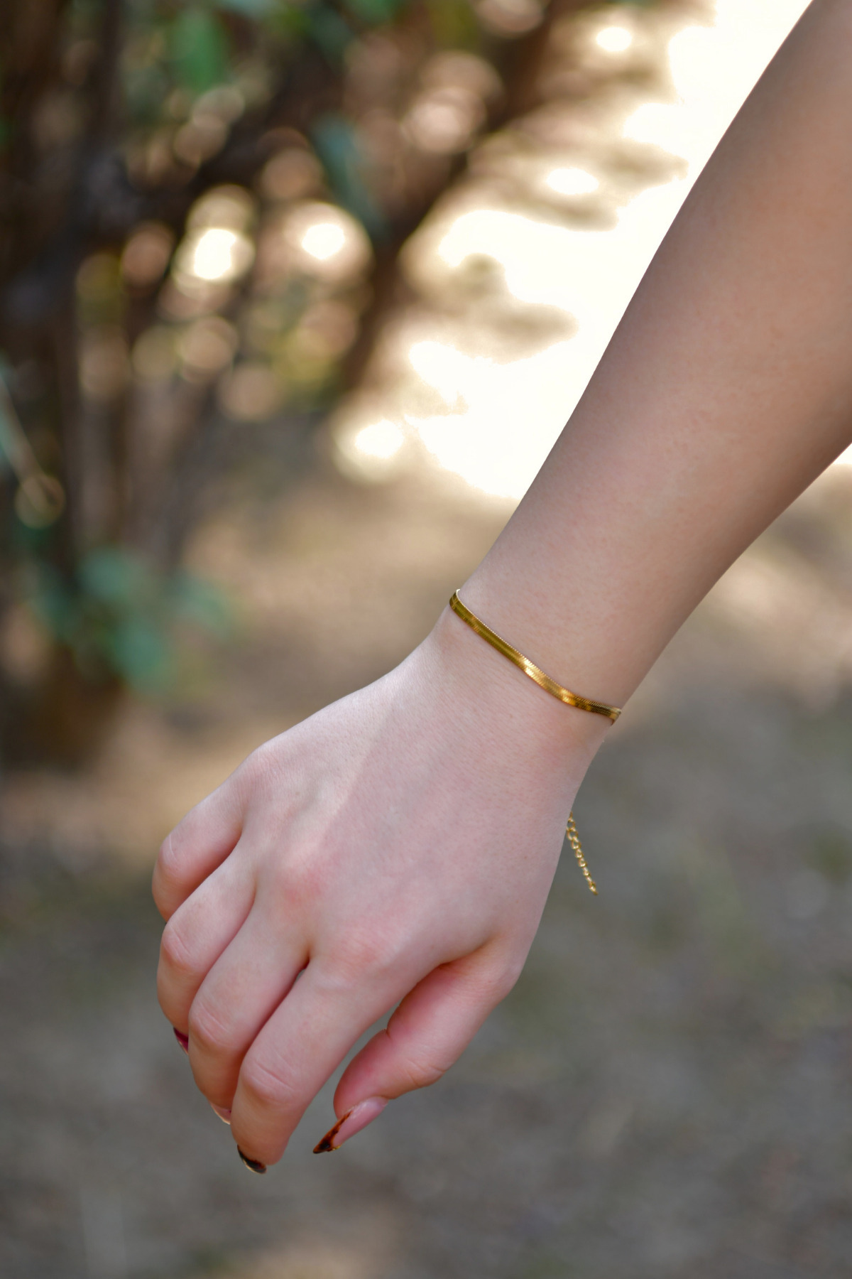 İtalyan Ezme Model Unisex Çelik Zincir Bileklik 3 Mm